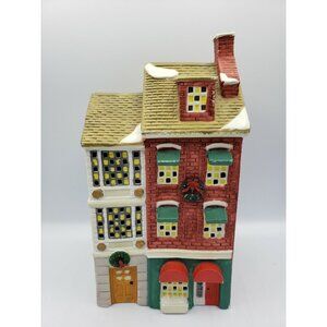 Christmas Village Streets Of London Fleet Street Porcelain Christmas Building